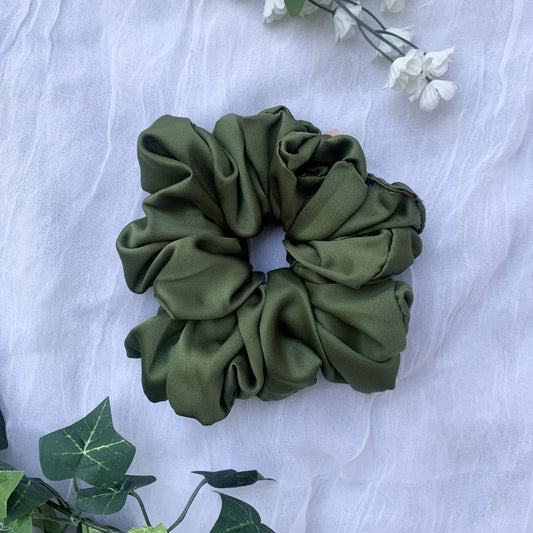 Military Green Jumbo Scrunchie